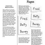 reading with fingers